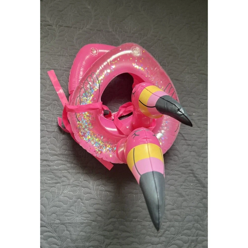Flamingo Inflatable Ring Toss Game Pool Party Toys Supplies Luau 2pc Replacement